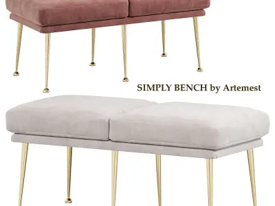 SIMPLY BENCH by artemest 3D model