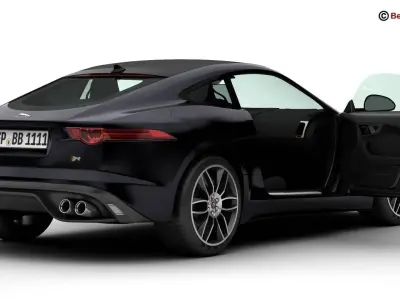 Jaguar F Type R Coupe 2015 3D model