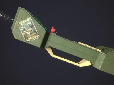 Styled retro fallout phone AAA  Low-poly 3D model