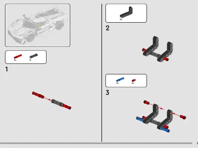 TwindBricks3D - 42184 Koenigsegg Jesko Absolut White Hypercar 3D print model