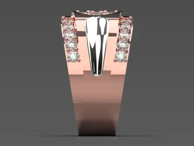 flower jewelry woman ring fr0060 3D print model