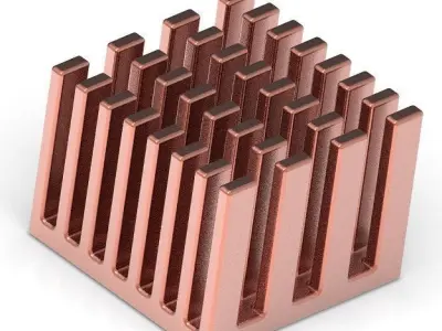 Classic Copper Heat Sink 3D print model