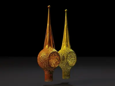 Christmas tree Star 3D print model