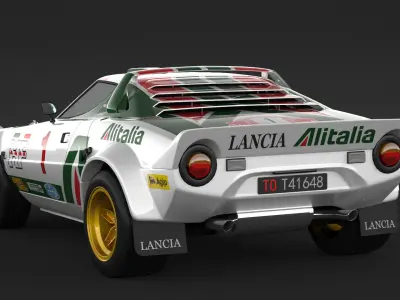Lancia Stratos HF Rally  3D model