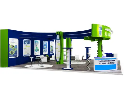 Booth Exhibition Stand a391 3D model