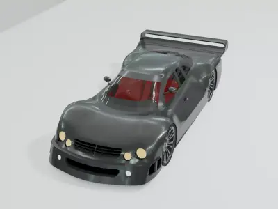 Mercedes-Benz CLK GTR 3D model by abduvahidovabdugaffar