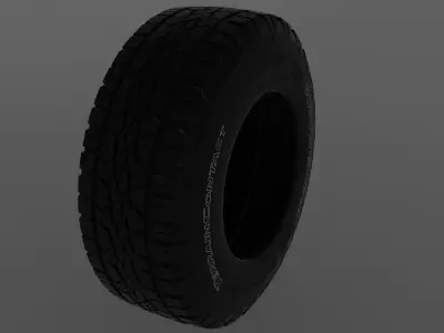 Continental TerrainContact AT Tire Low-poly 3D model