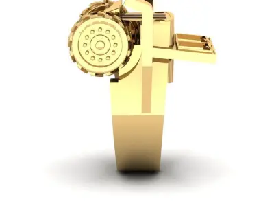 willys car ring  3D print model 3D model