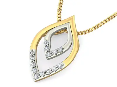Solitaire Women Pendant 3dm STL OBJ FBX Renders Details 3D print model 38