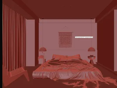  Bedroom interior 25 3D model