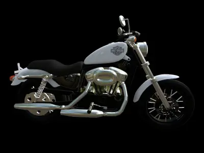 Harley Davidson Xlh 53c REMAKE 3D model