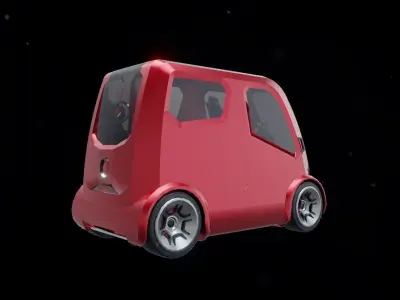 Mini Futuristic Car 3D model