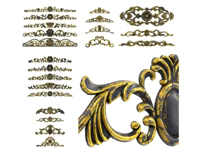 21 Ornaments Pack Vol 02 3D Model Collection