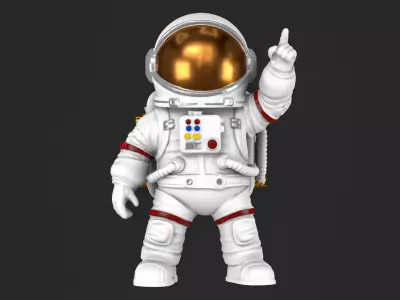 Astronaut figure 05 3D print model