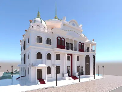 villa classic home 3D model