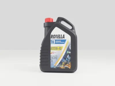 car oil jerrycan Plastic Canister 3D model