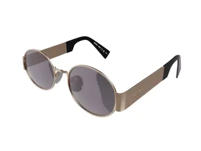 Moschino Oval Sunglasses Low-poly 3D model
