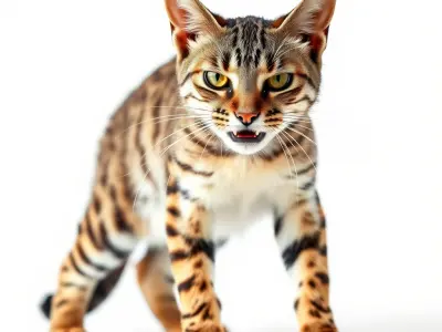 Realistic Spotted Bengal Cat Model Pack Low-poly 3D model