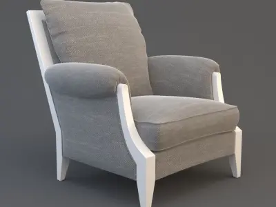 Armchair 3D model 2