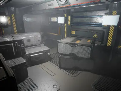 Sci-Fi Multi-Purpose Facility Low-poly 3D model