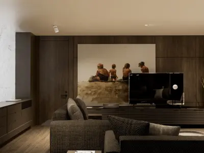 Modern living - B 3D model
