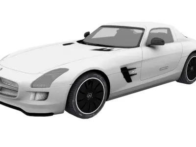 mercedes amg ecell Low-poly 3D model