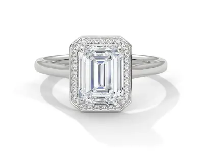 solitaire ring with detail images and 360 render videos 25 3D print model