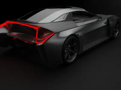 Car exterior design  3D model