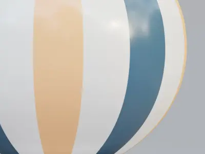 Vase37 vase with stripes 3D model