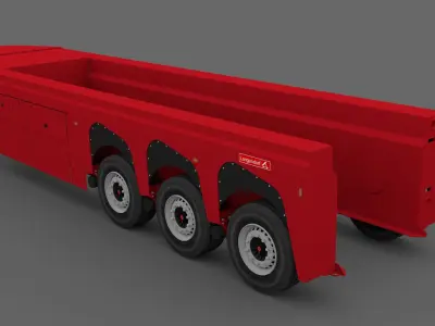 Cam dorsesi Low-poly 3D model