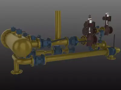  Gas station 3D model