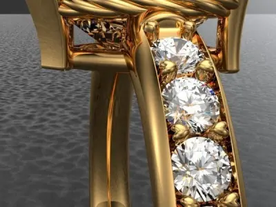 ANILLO CORAZON  Free 3D print model