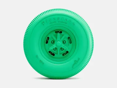 15x7 Kidney Bean Wheel Firestone 890-15 Tire 3D print model