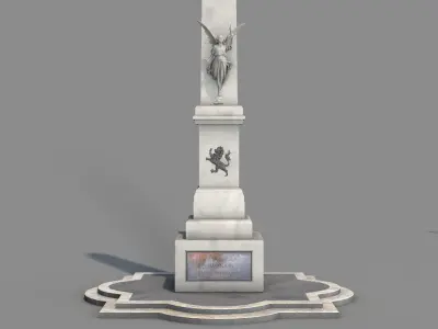 Roman Island Obelisk 3D model