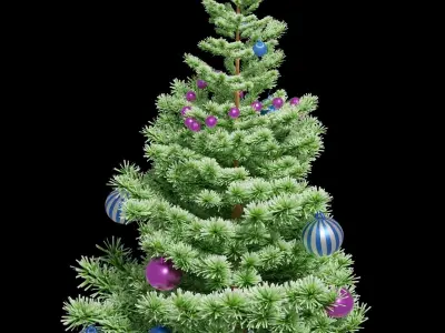 Table Christmas tree 47 cm 3D model