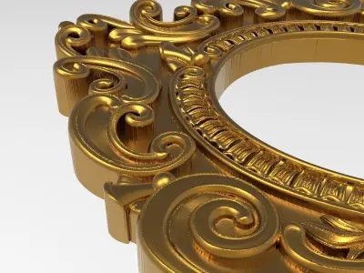 Carved Picture Frame 3D model