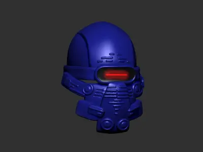 helmet high poly sculpt 3d printable ver 7 3D model 3D model