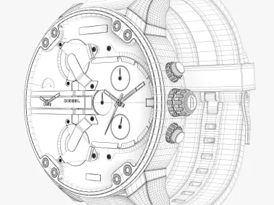  Diesel mr daddy dz 7401 3D model