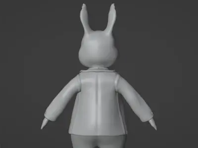 Rabbit 3d Model Low-poly 3D model purchase