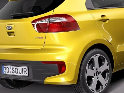 Kia Rio Hatchback 5-door 2016 3D model