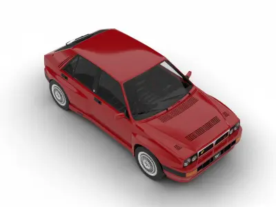 Lancia Delta HF Integrale 16v 1989 3d model 3D model