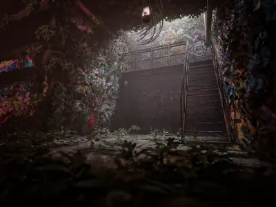 Mine Collapse - Unreal Engine Full Scene Free 3D model