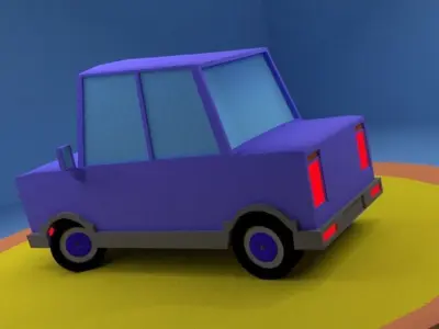 classic car Free low-poly 3D model