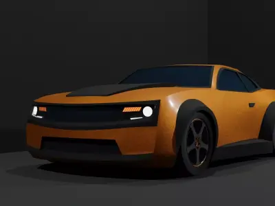 Camaro Lowpoly for cyclers or eevee 3D model