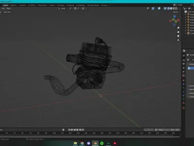 Moteur Kart 3D model