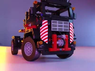 Lego tow truck stl 3D print model