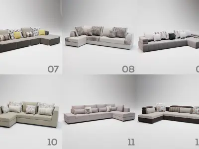 Sofa Bundle Pack -  60 Models Collection