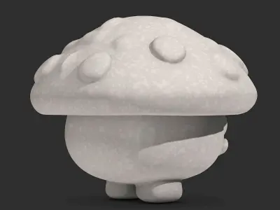 Cartoon Mushroom 3D print model