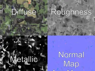 Military Green Truck with Large Pneumatic Wheels and Flags Low-poly 3D model