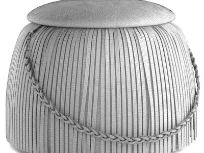 Ribbon Pouf 3D model